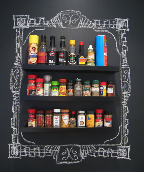 chalkboard-paint-idea-kitchen-spice-rack-fun-innovative-use-colorful-display-inspiration-diy-makeover