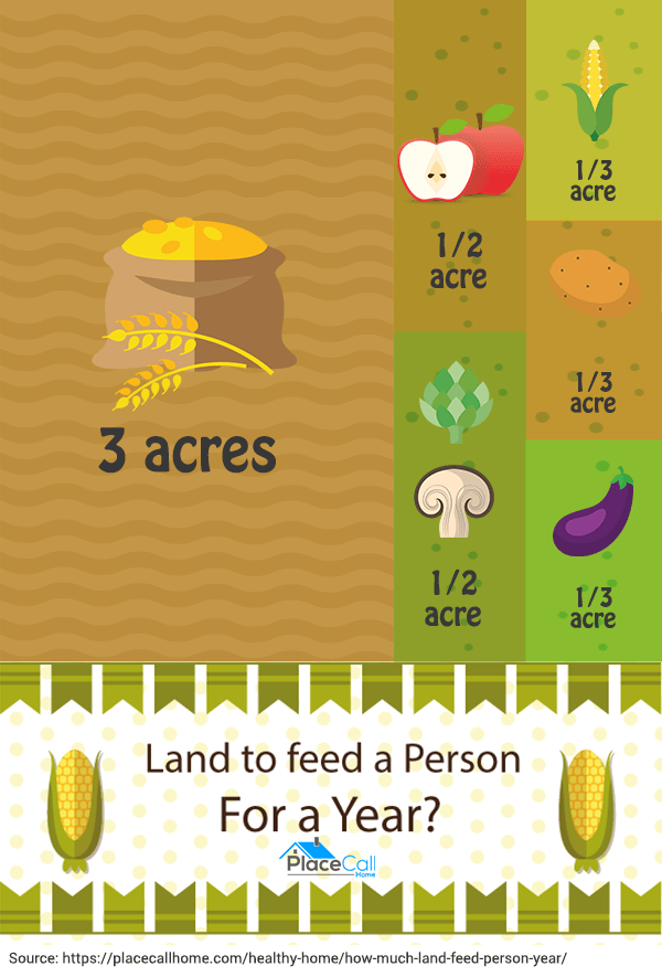 How Much Land To Feed A Person For A Year Place To Call Home