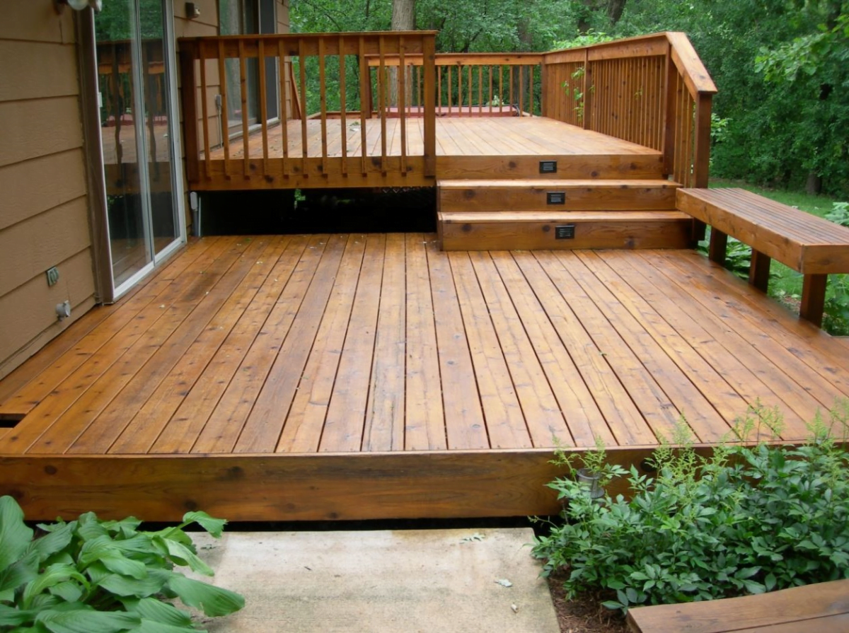 Wood deck