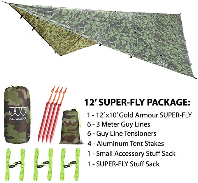 Gold Armour 12ft Extra Large Tarp Hammock_2